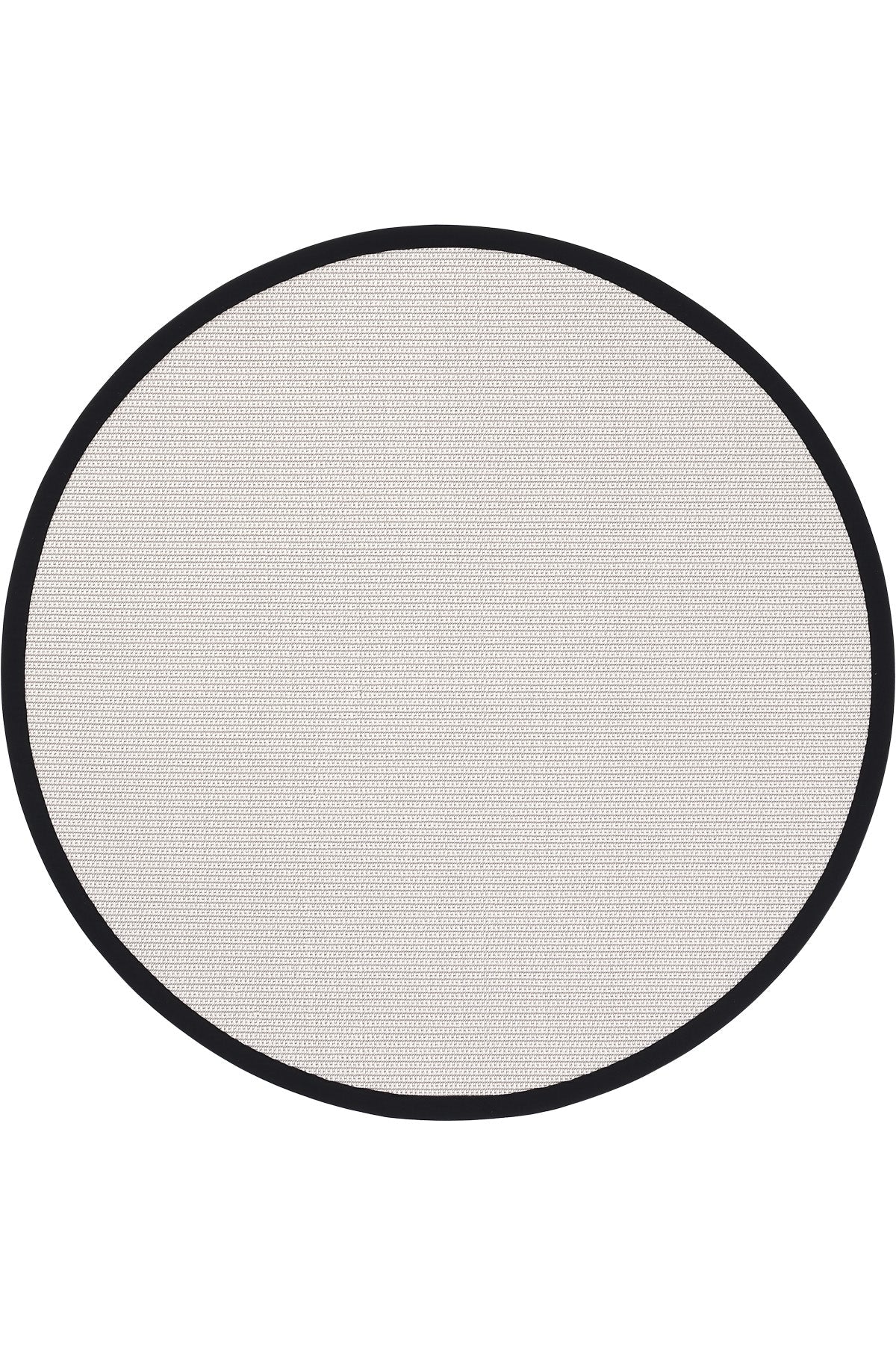 Riga Keten Bordür Yuvarlak Sisal Halı | Sisalart