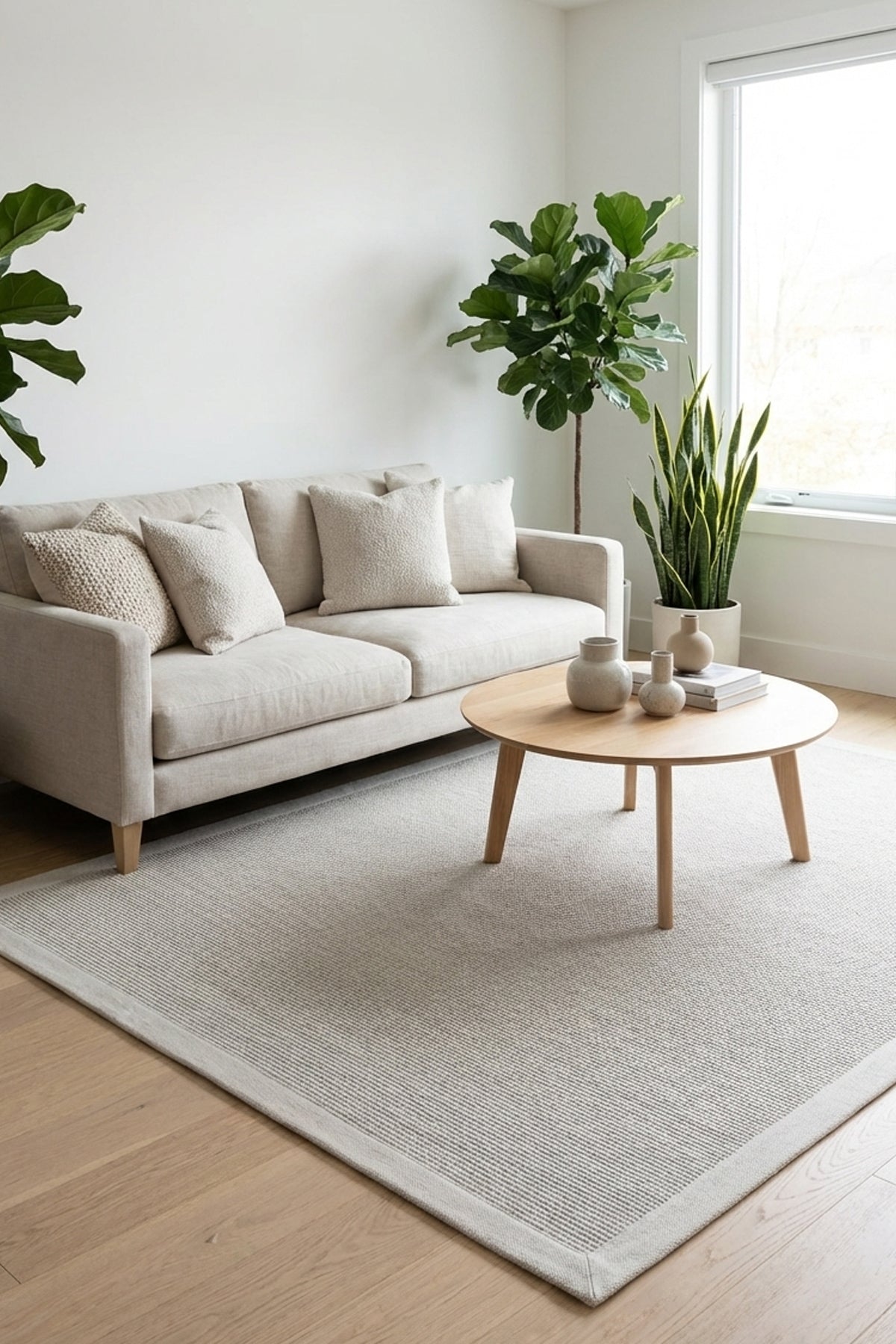 Riga Keten Napoli Bordürlü Sisal Halı | Sisalart ikinci görsel