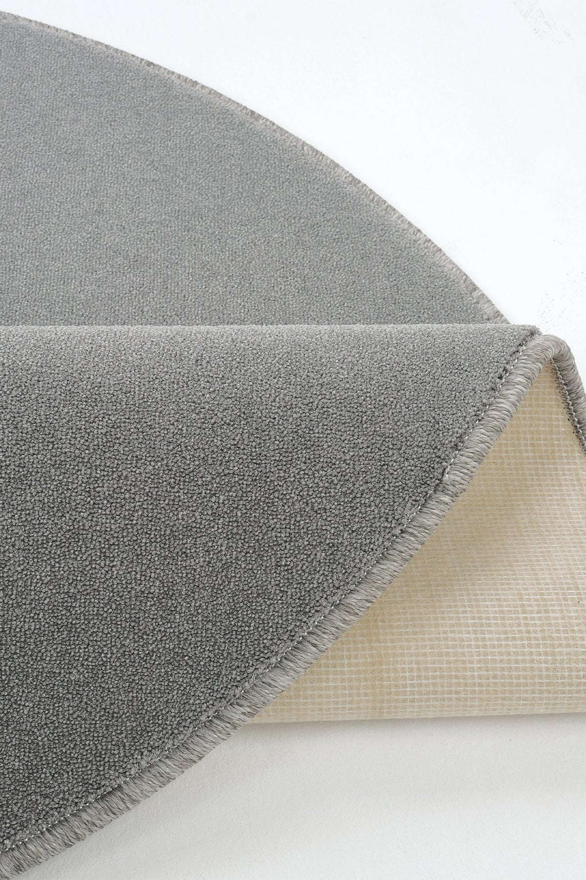 Sisalart Monet 1761 Koyu Gri Sade Yuvarlak Halı — 4