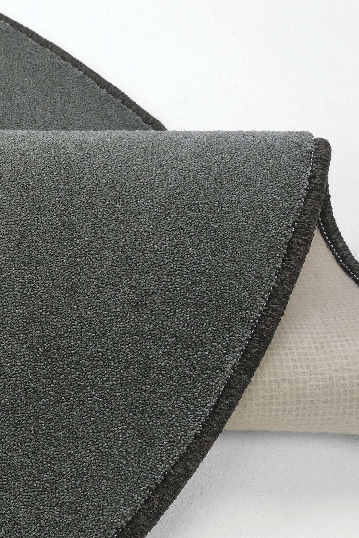 Sisalart Monet 1771 Antrasit Gri Sade Yuvarlak Halı — 4