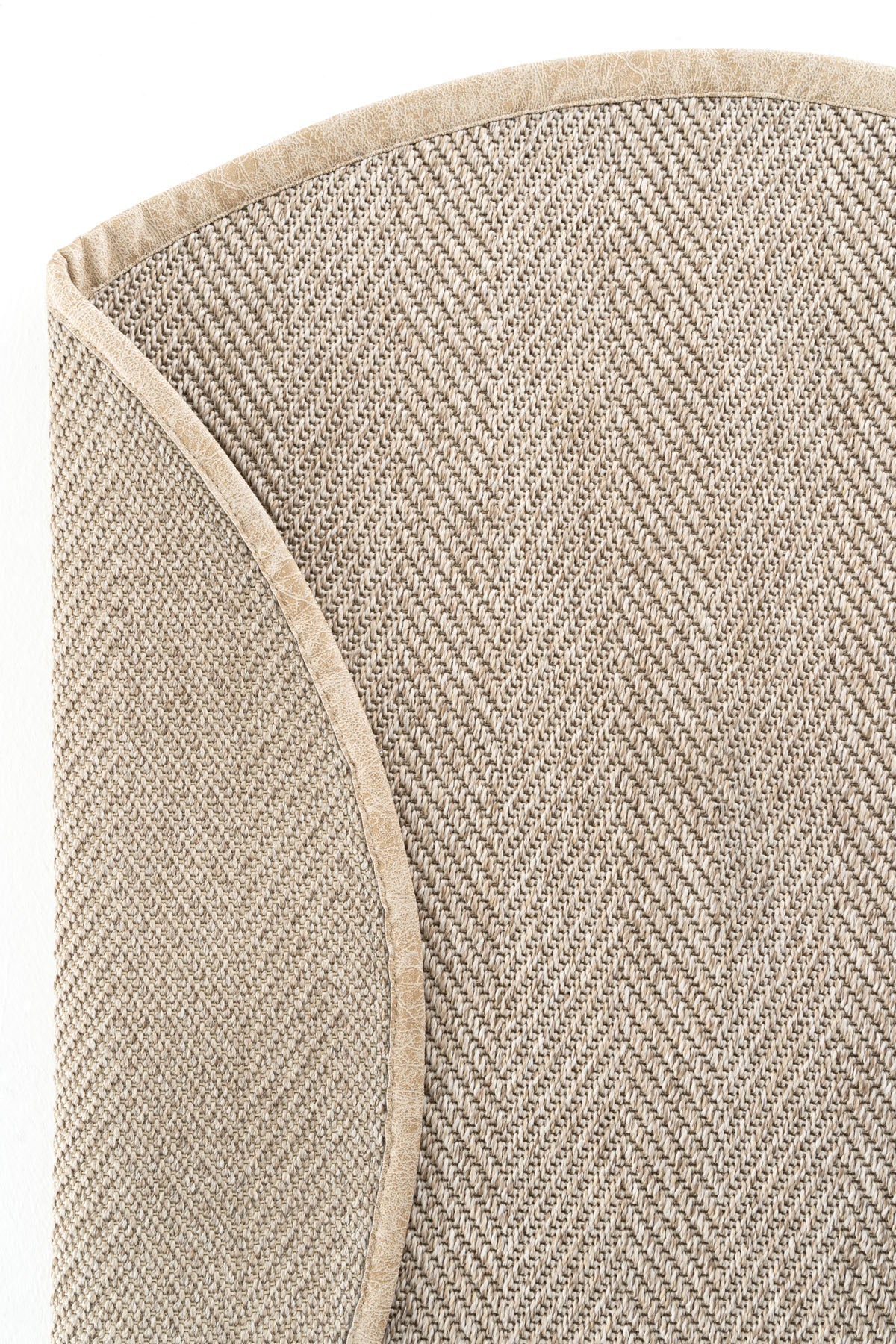 Sydney Deri Bordür Yuvarlak Sisal Halı | Sisalart — 3