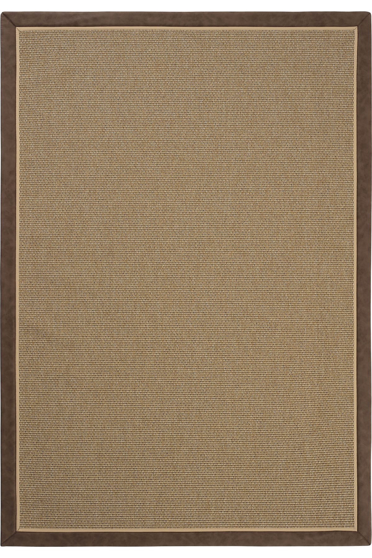 Toronto Deri Çift Bordürlü Sisal Halı | Sisalart