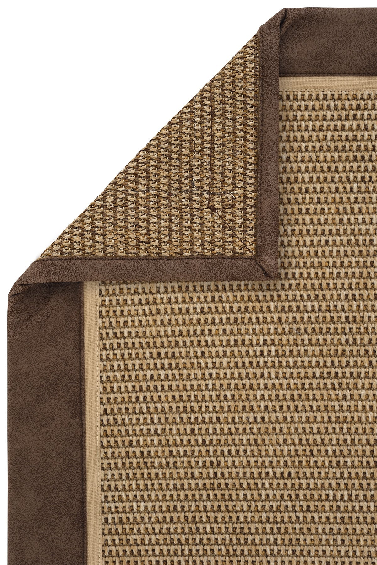 Toronto Deri Çift Bordürlü Sisal Halı | Sisalart — 4
